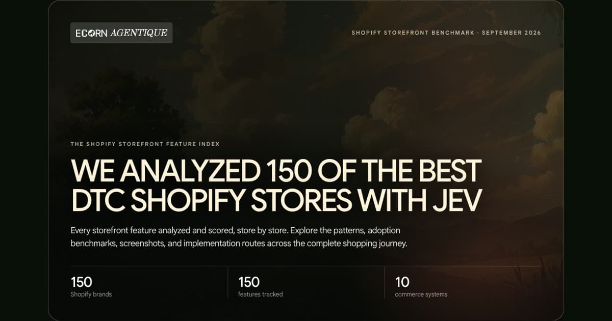 We Analyzed 150 of the Best DTC Shopify Stores With Jev cover